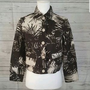 Proenza Schouler Printed Denim Jacket Size M